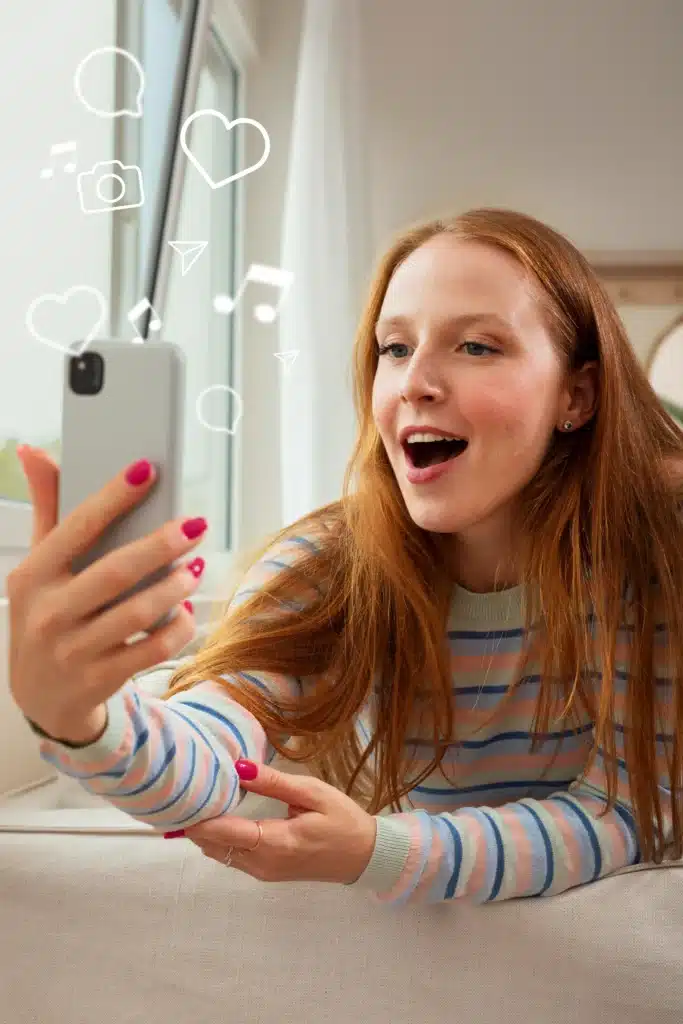 Cómo ser influencer hoy: lo que SÍ funciona (y lo que ya no) 11 selfie influencer sorprendida