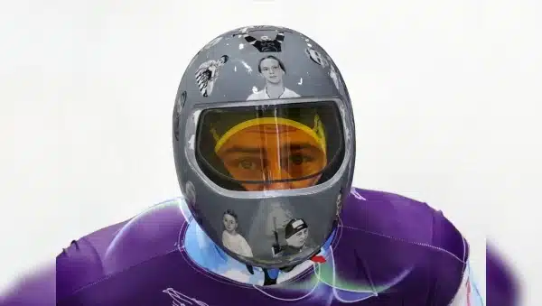 El atleta ucraniano que fue expulsado por su casco 4 prohiben ucraniano vladyslav heraskevych casco