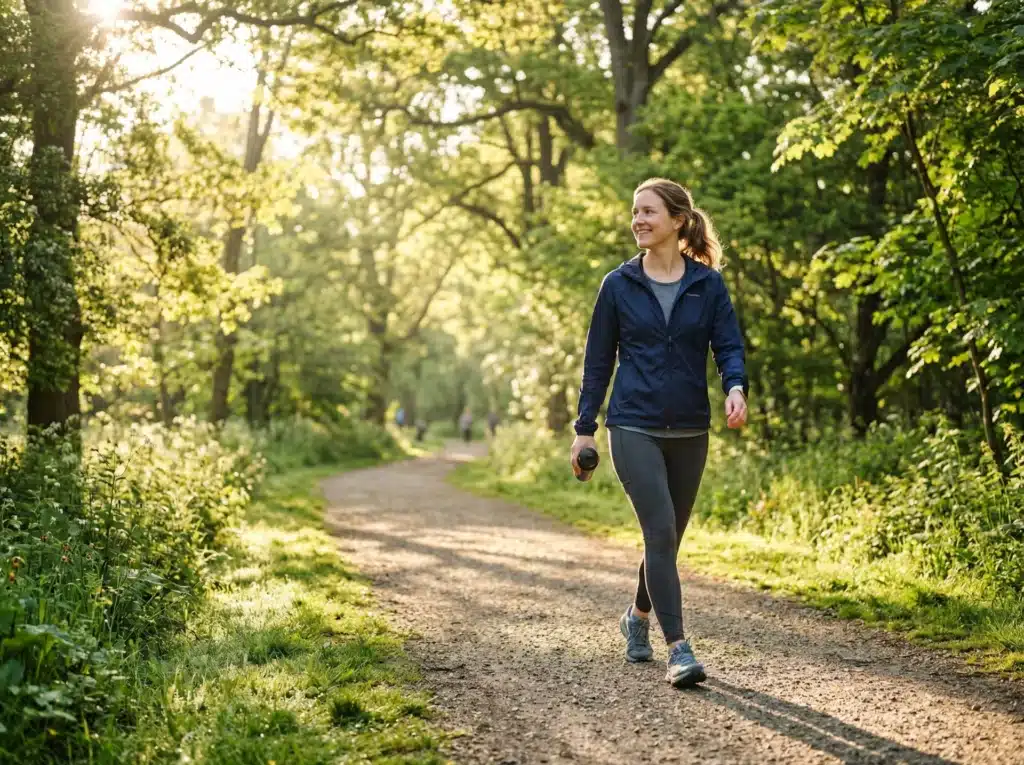 Cómo bajar el cortisol de forma natural : 7 claves científicas 8 Persona Caminando