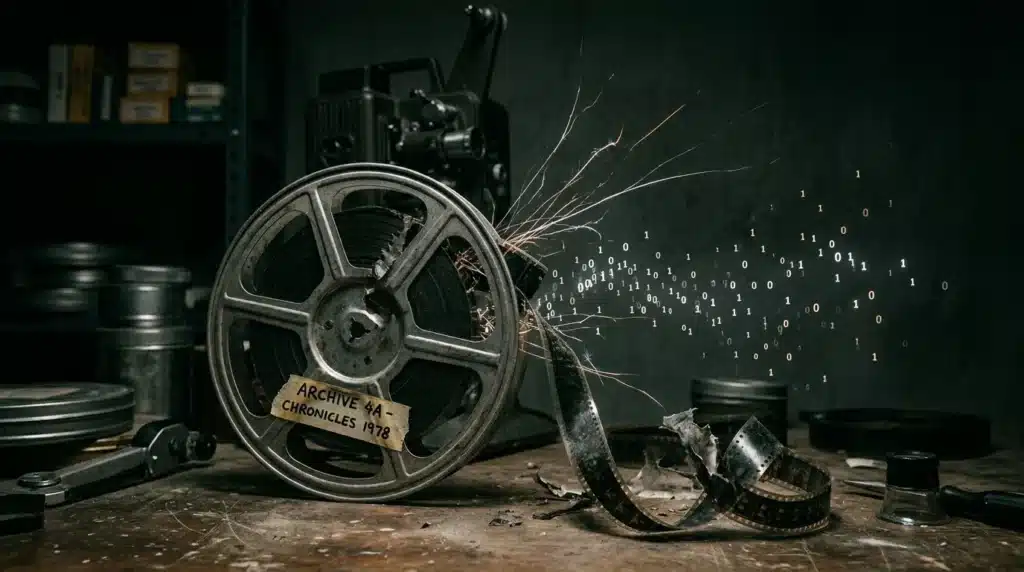 cinta de cine vieja