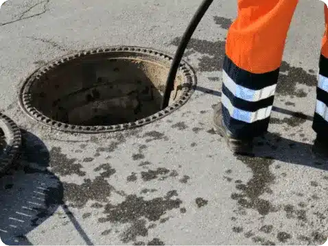 Consumo de agua: el truco número 1 para ahorrar sin esfuerzo 4 hombre purgando sedimentos de alcantarilla
