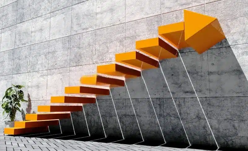 Cómo montar una piscifactoría en España : Trámites y normativas clave 6 Representación de escalera hacia el siguiente nivel