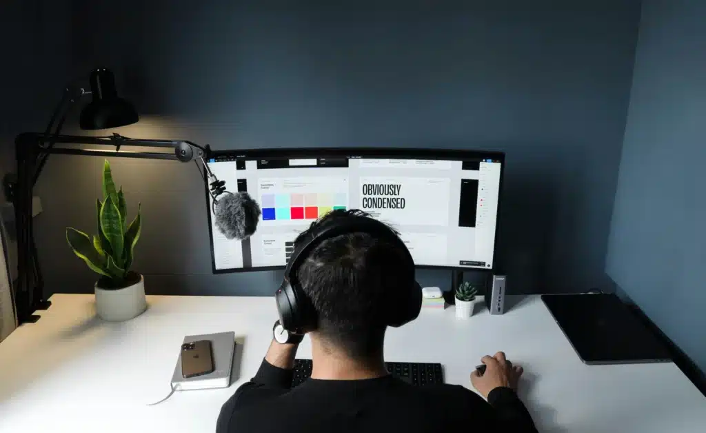 Trabajador de diseño ux ui