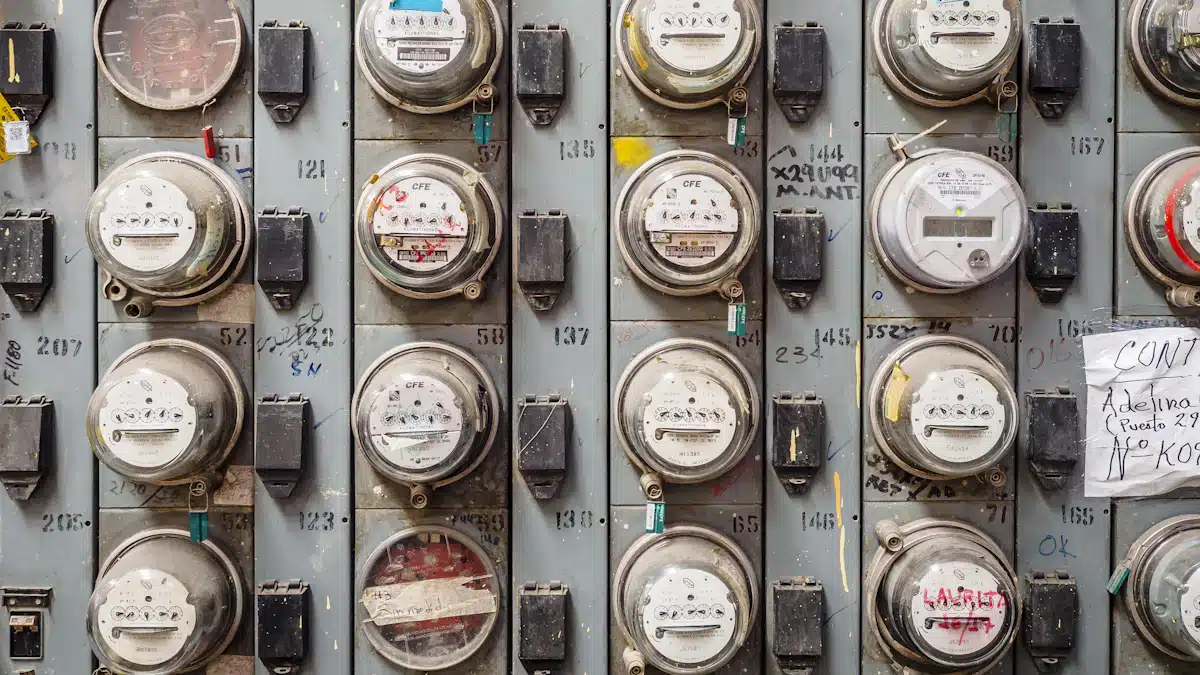 Auditoría energética: qué es y cómo ayuda a reducir el consumo 9 Contador eléctrico de una instalación montado sobre un muro exterior.