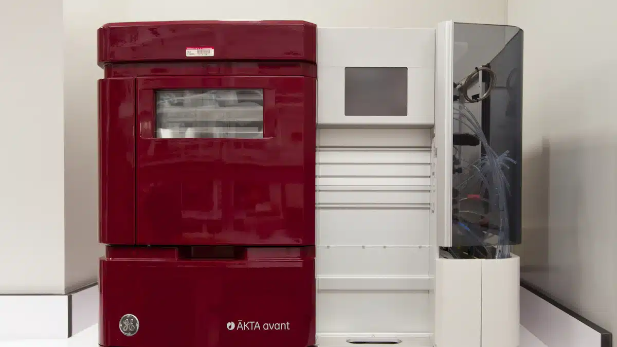 Salud ambiental: cómo la química ayuda a prevenir los riesgos de la contaminación 5 Equipo instrumental de cromatografía y espectrometría en laboratorio de análisis